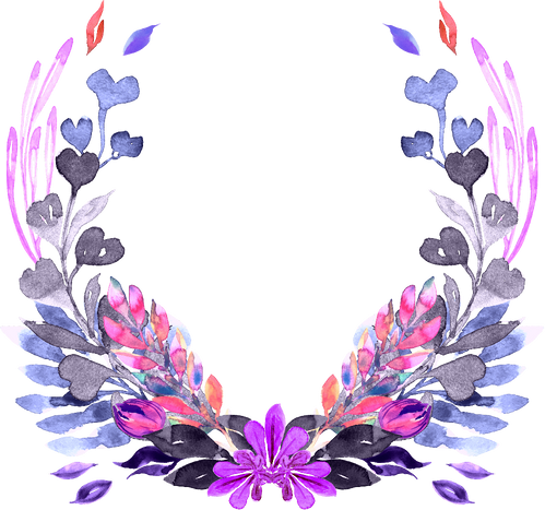 Flowers - Frame Purple Flowers Png,Purple Flowers Png